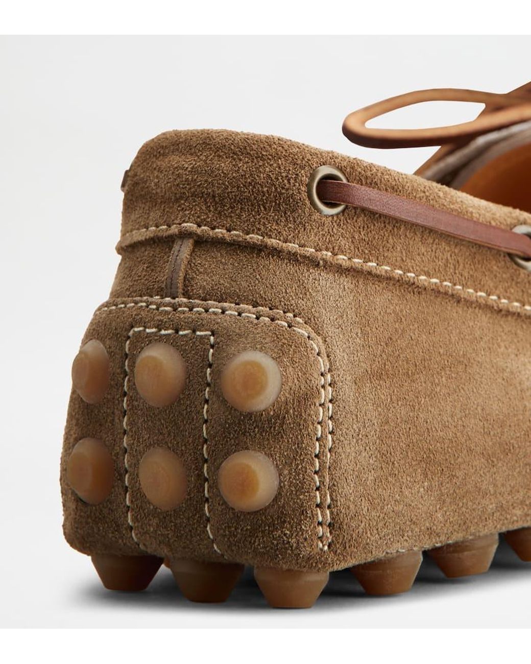 Tod's Brown Boat Gommino Bubble Loafers for men