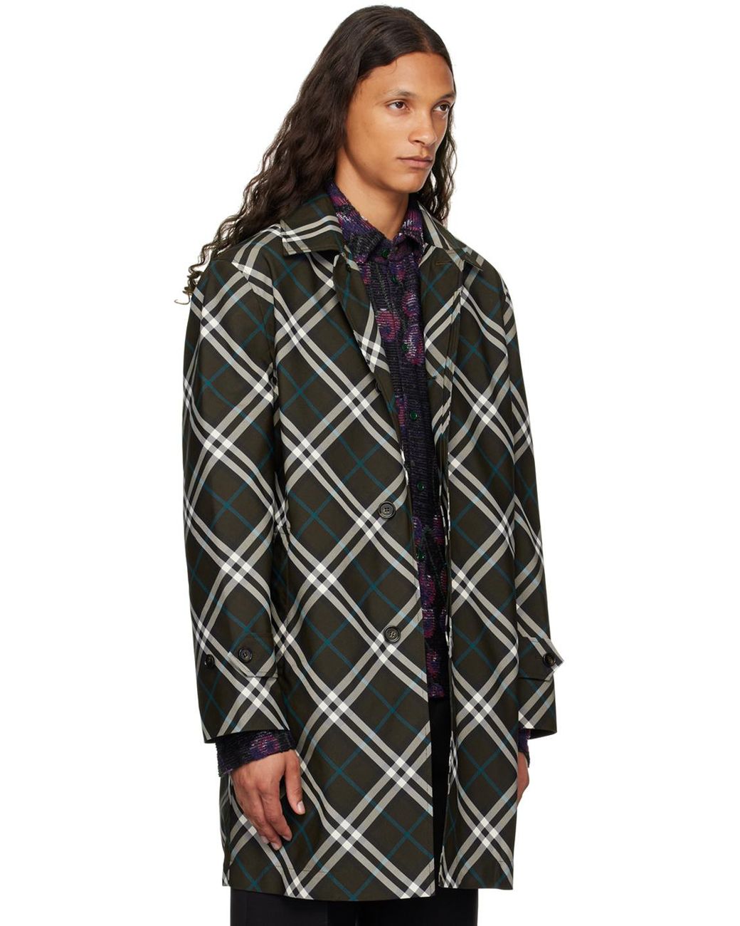 Burberry Black Single-Breasted Coats for men
