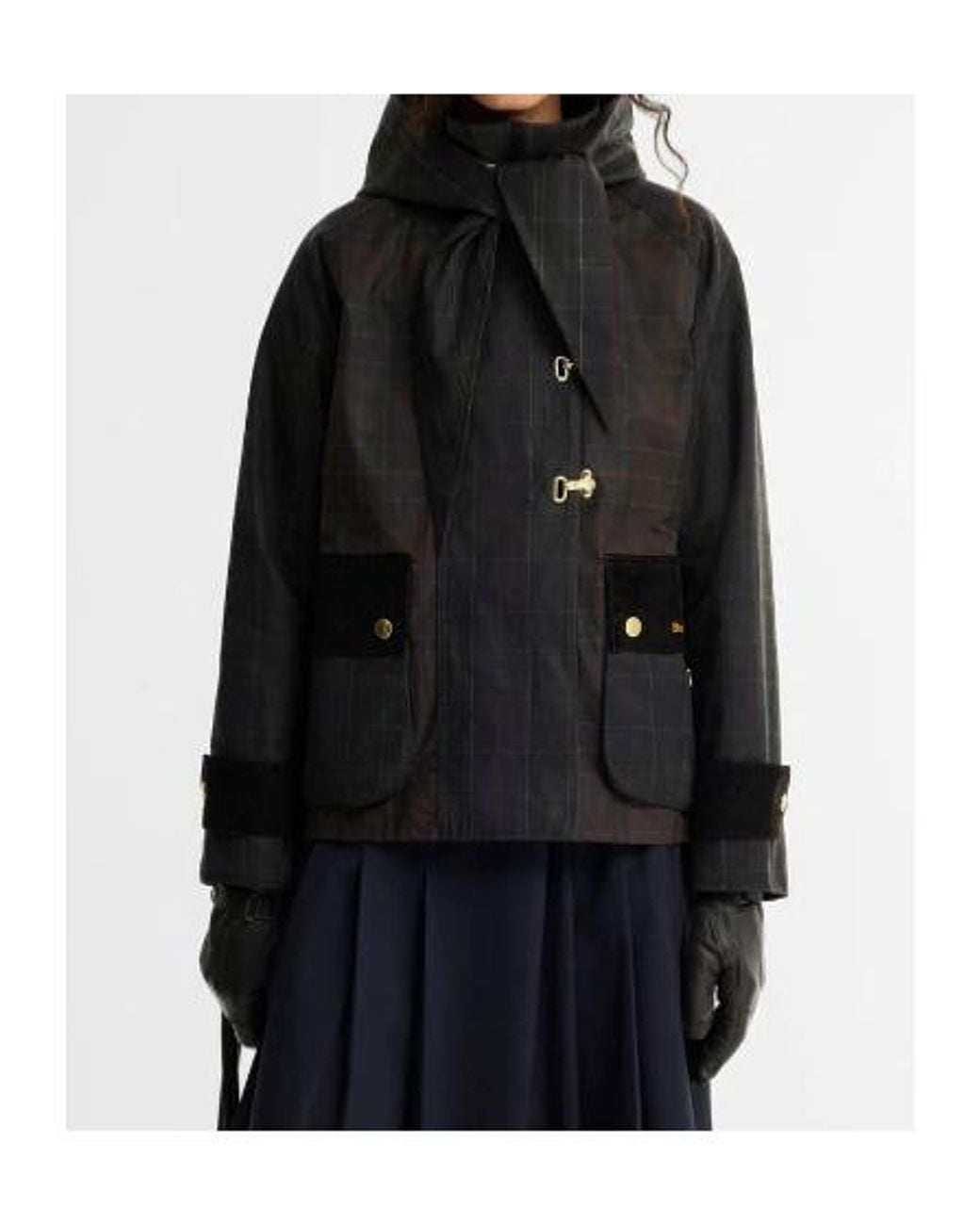 Barbour Black Checked Jacket