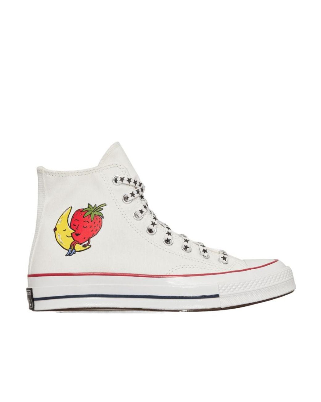 Converse White Patterned Sneakers