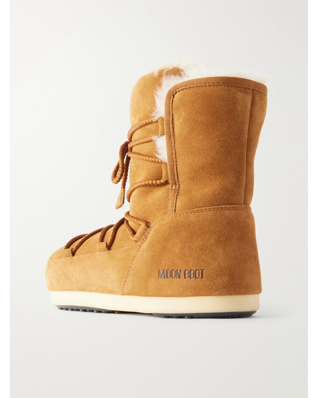 Moon Boot Brown Suede Snow Boots
