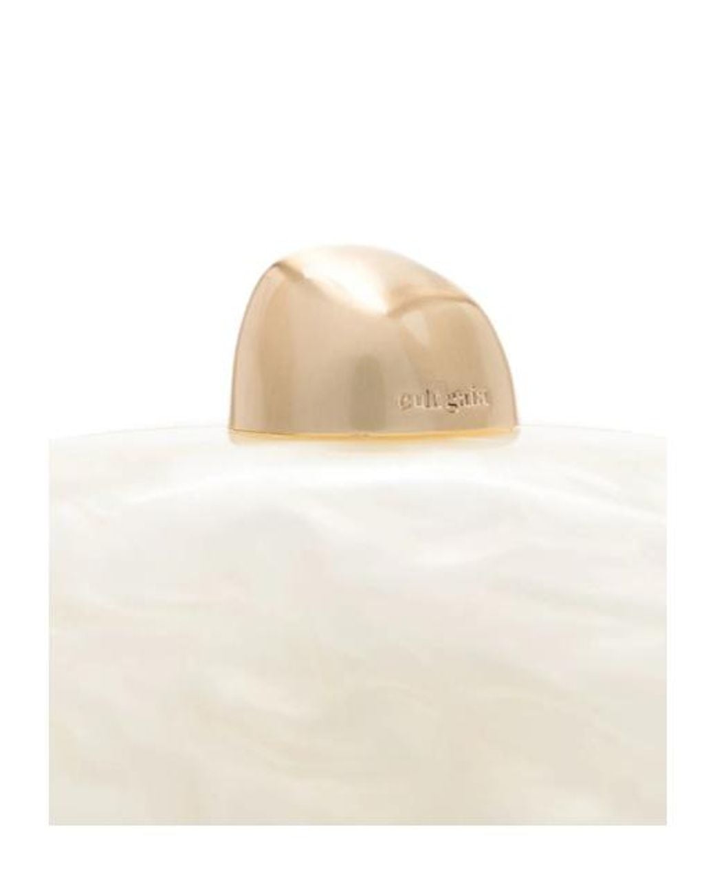 Cult Gaia White Eviana Chain-Link Clutch Bag