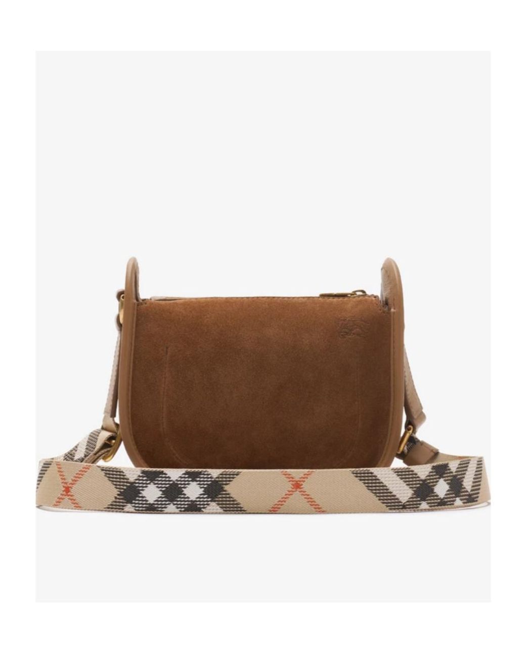 Burberry Brown Mini B Clip Messenger Bag