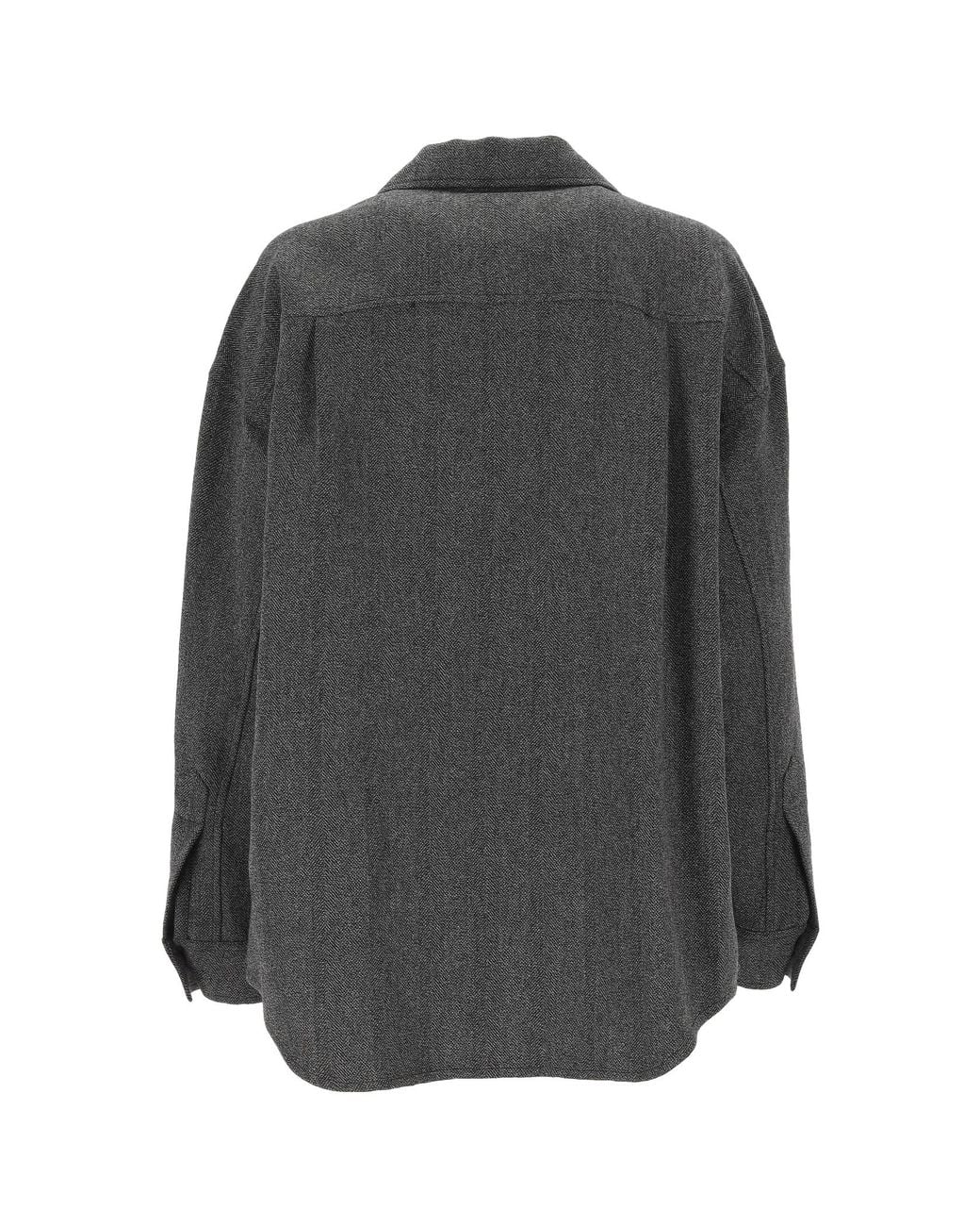 Loro Piana Gray Darby Buttoned Overshirt