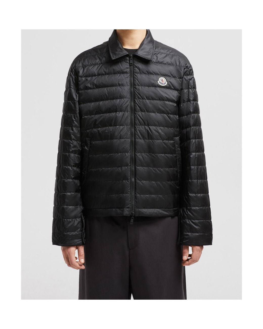 Moncler Black Cidone Reversible Down Shirt Jacket for men
