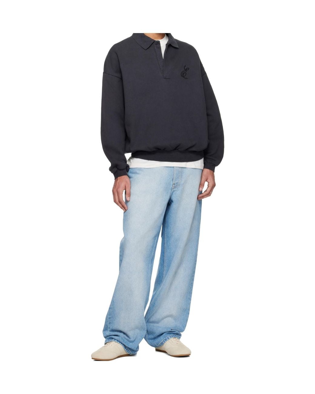 Fear Of God Black Classic Polo Sweater for men