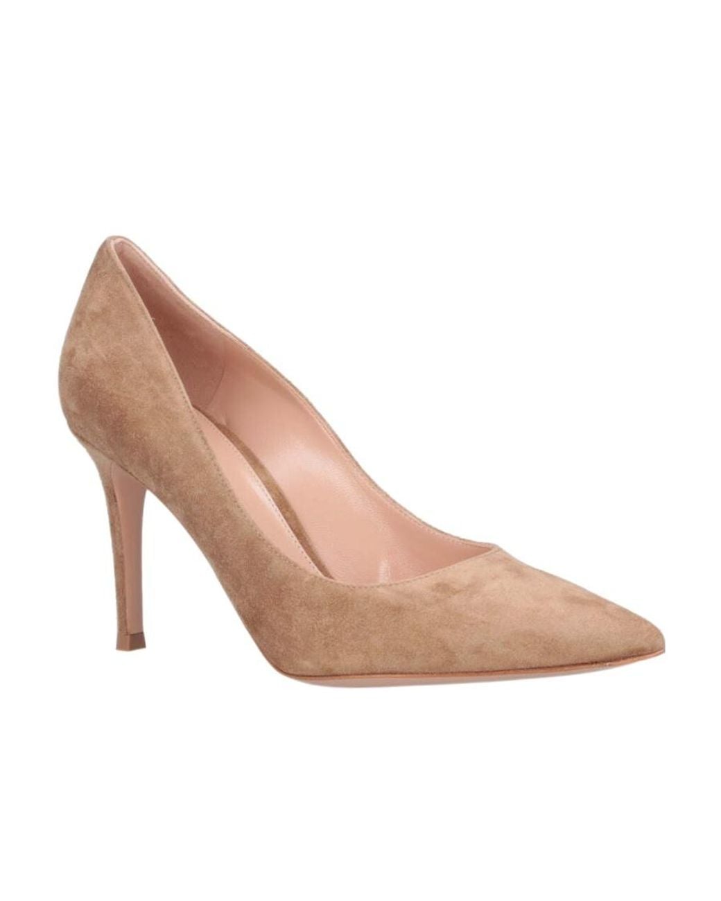 Gianvito Rossi Pink Pointed-Toe Pumps