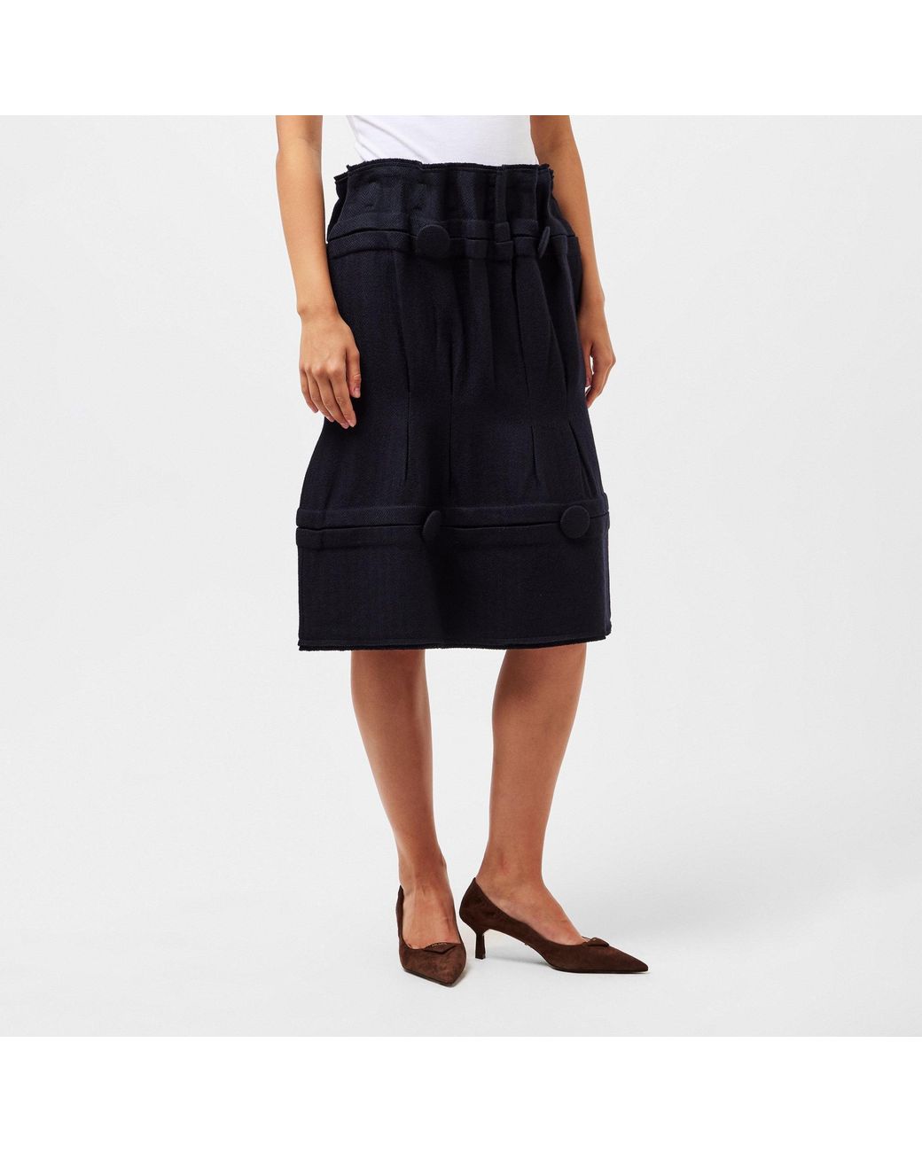 Prada Blue Fresh Bright Color Half Skirt