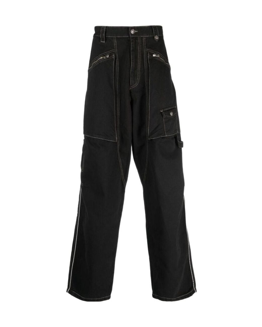 Isabel Marant Black Paciane Straight-Leg Parker Pants for men