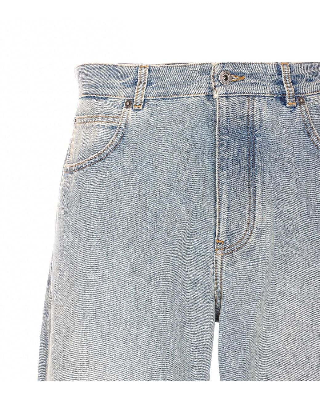 Loewe Blue Straight Leg Jeans for men
