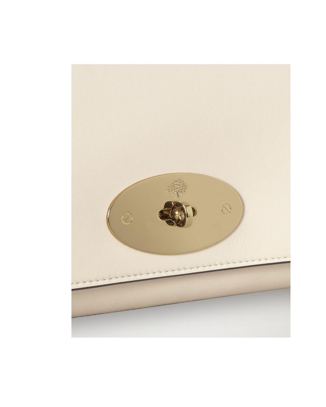 Mulberry Natural Twist Block Foldover Top Clutch Bag