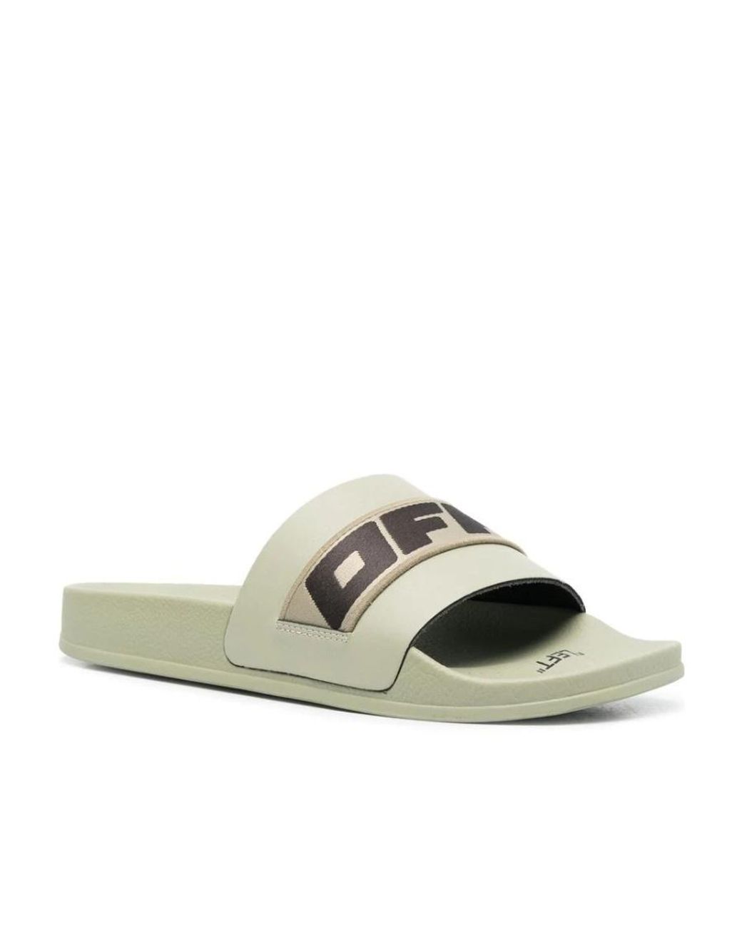 Off-White c/o Virgil Abloh White Industrial Logo Slides for men