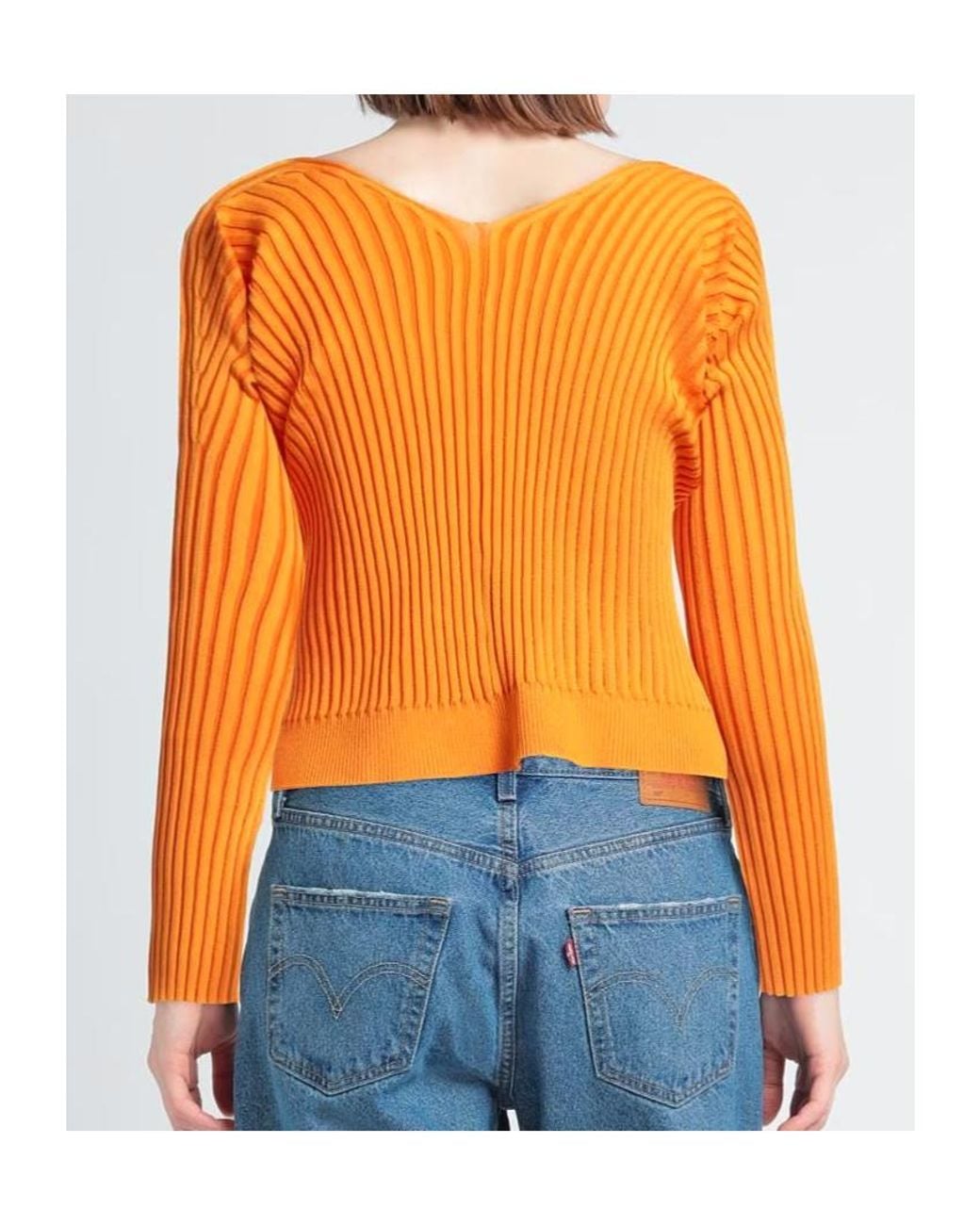 Jacquemus Orange Long Sleeve Cardigan