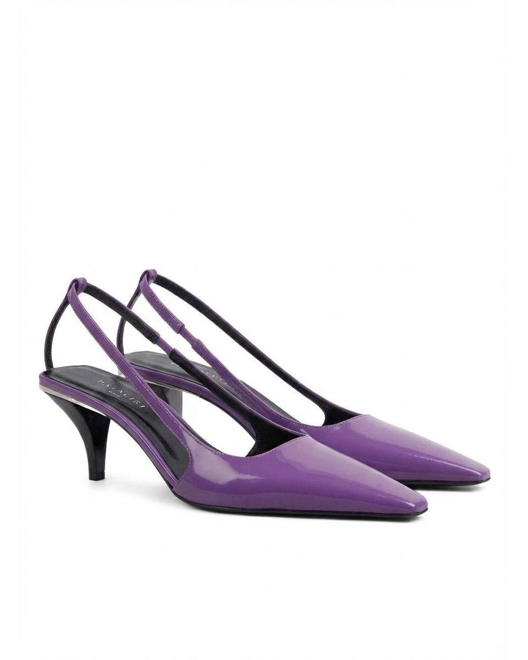 Gucci Purple Slingback With Crystal Logo