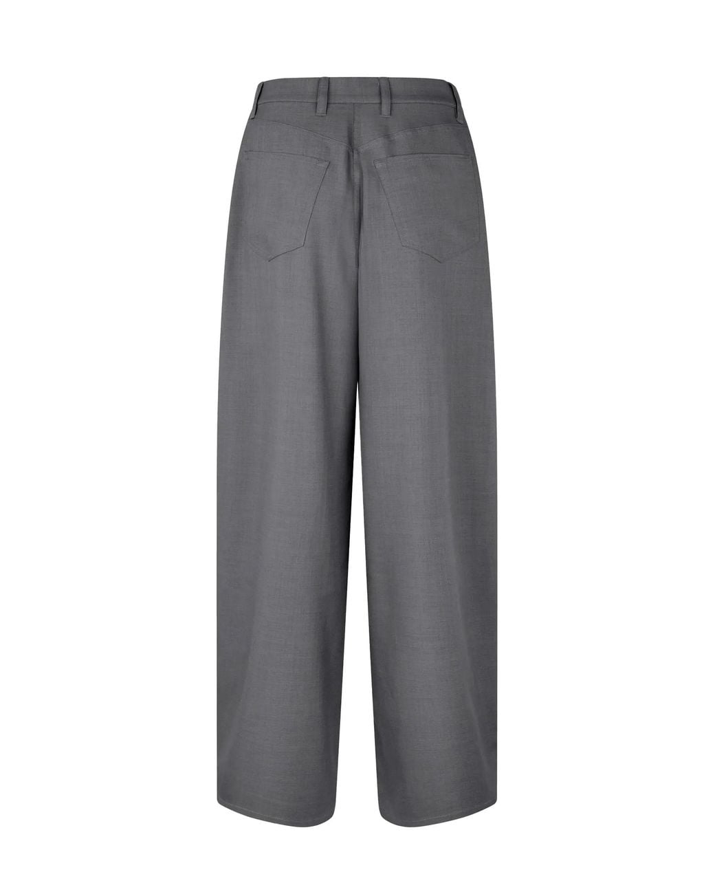 Samsøe & Samsøe Gray Pleated Design Casual Pants