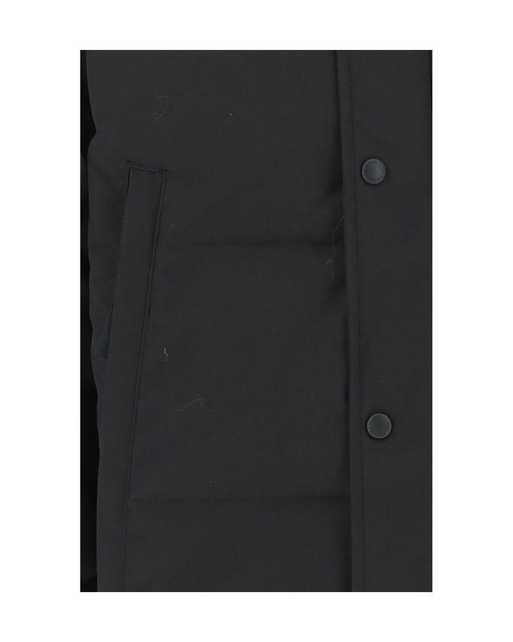 Canada Goose Blue Padded Hooded Coat for men