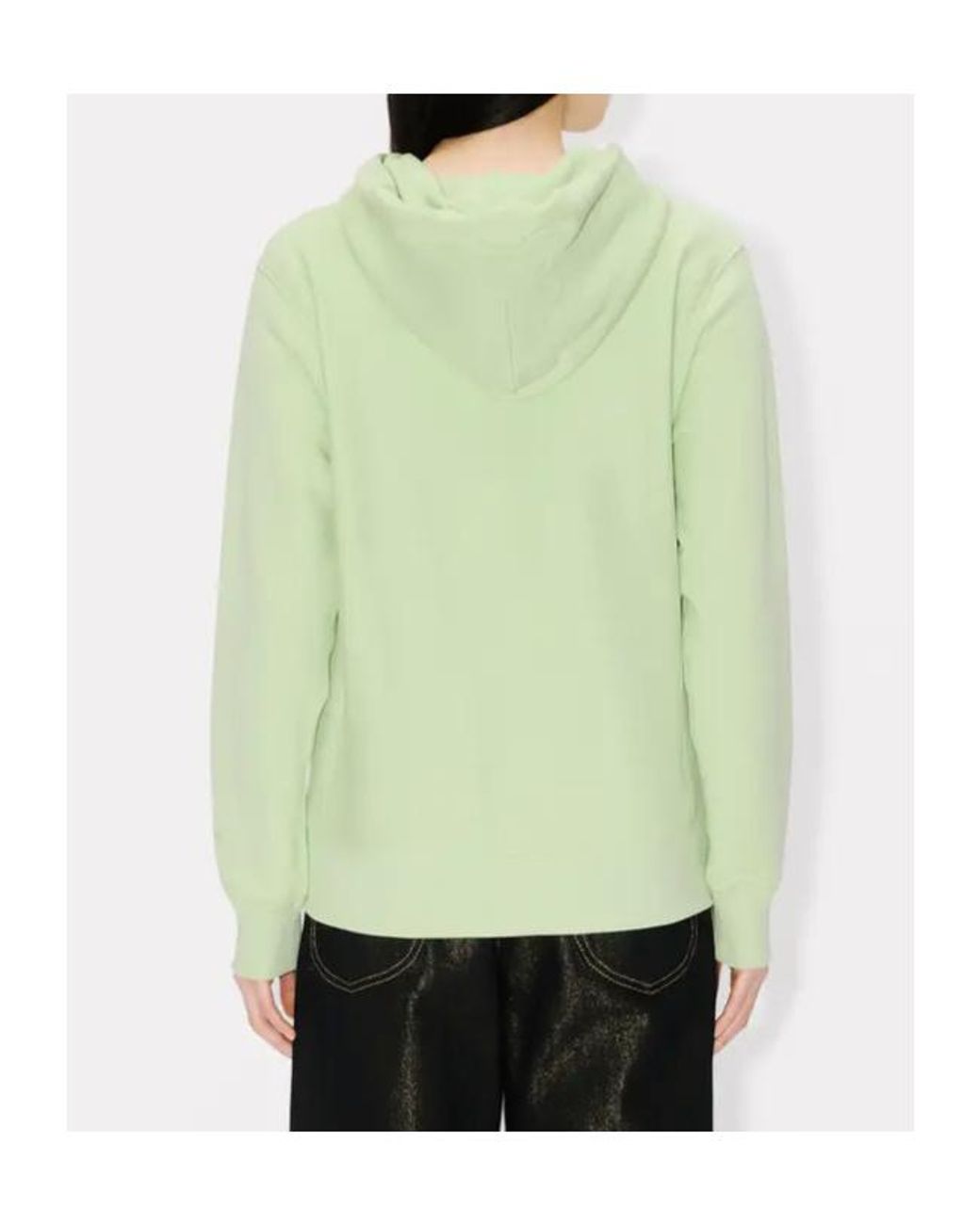 KENZO Green Boke Flower Patch Drawstring Hoodie