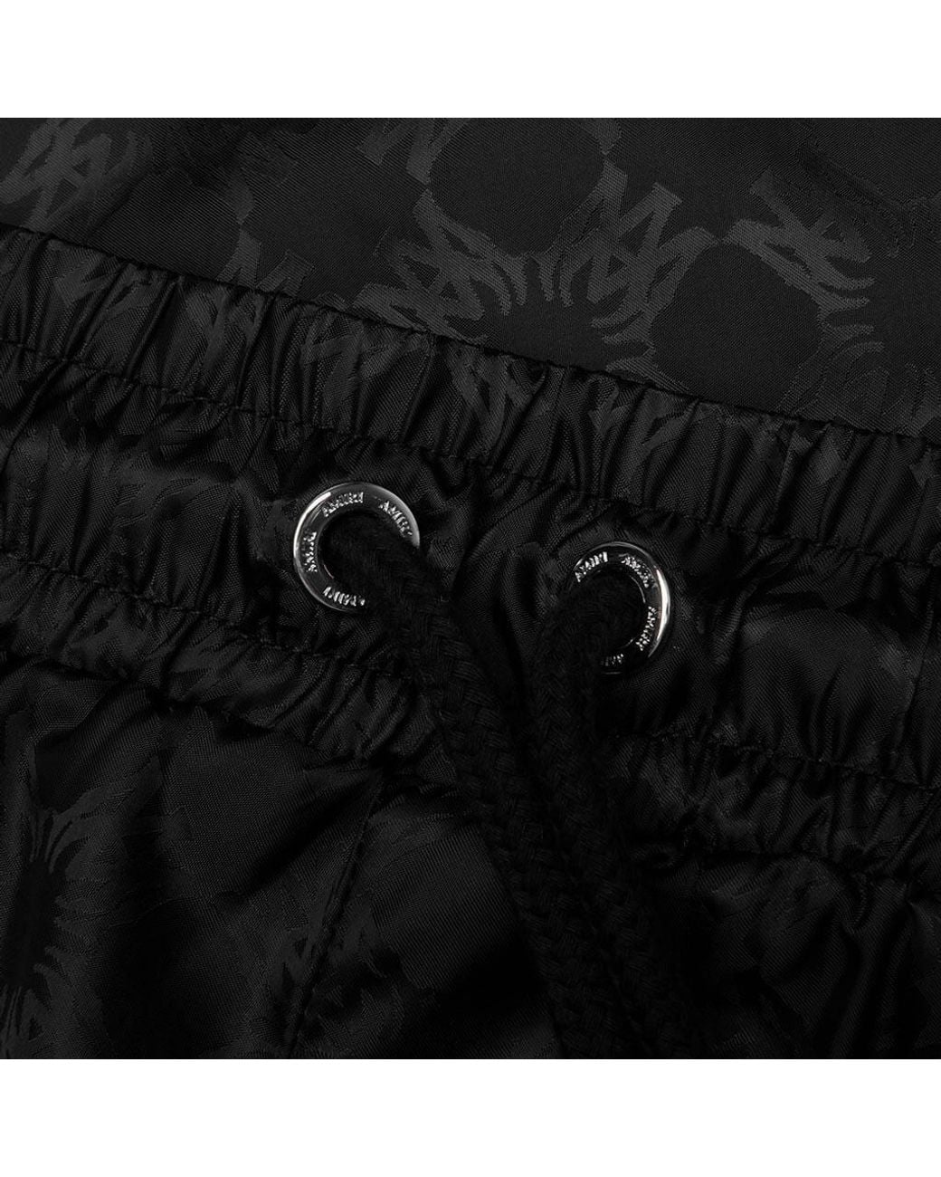 Amiri Black Ma Quad Logo Jacquard Shorts for men