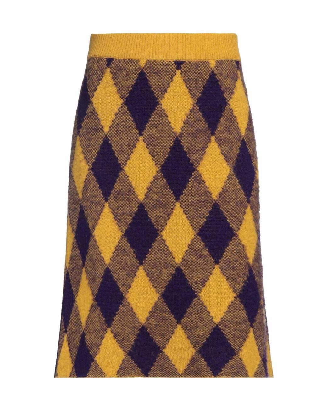 Burberry Blue Geometric Pattern Knit Dress
