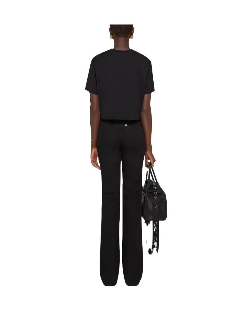 Givenchy Black Printed Jersey Short T-Shirt