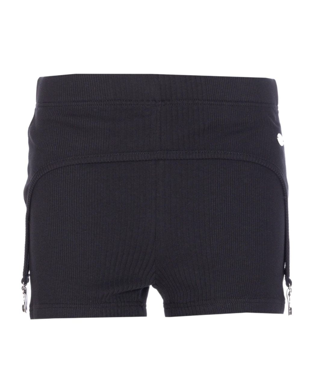 Jean Paul Gaultier Blue Ribbed-Garter Shorts
