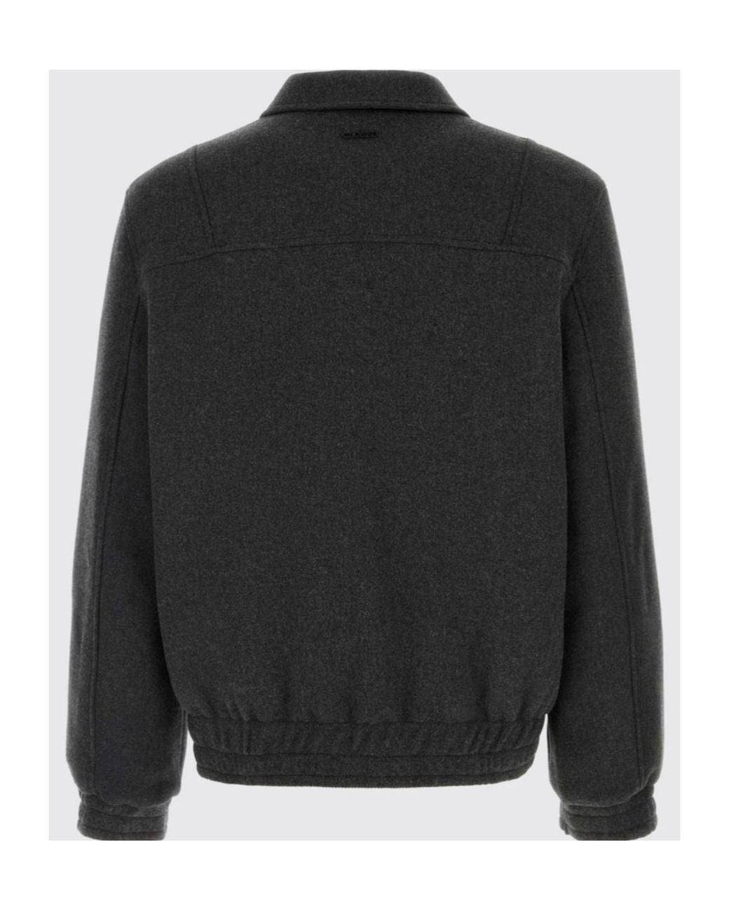 Closed Black Zip-Up Shirt Jacket for men