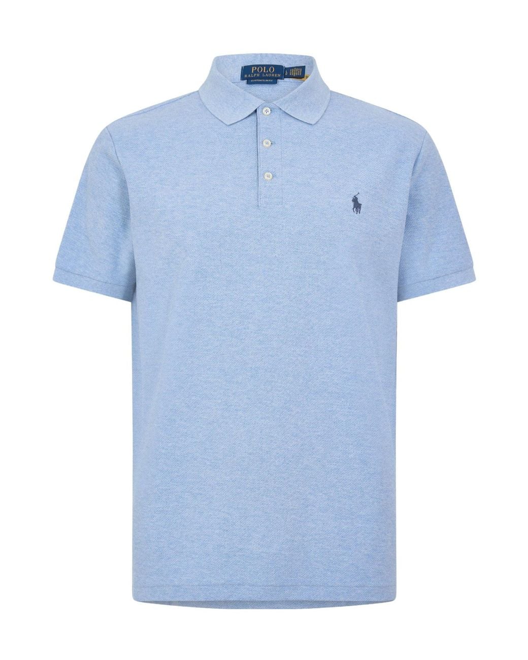 Polo Ralph Lauren Blue Short-Sleeved Polo Shirt for men