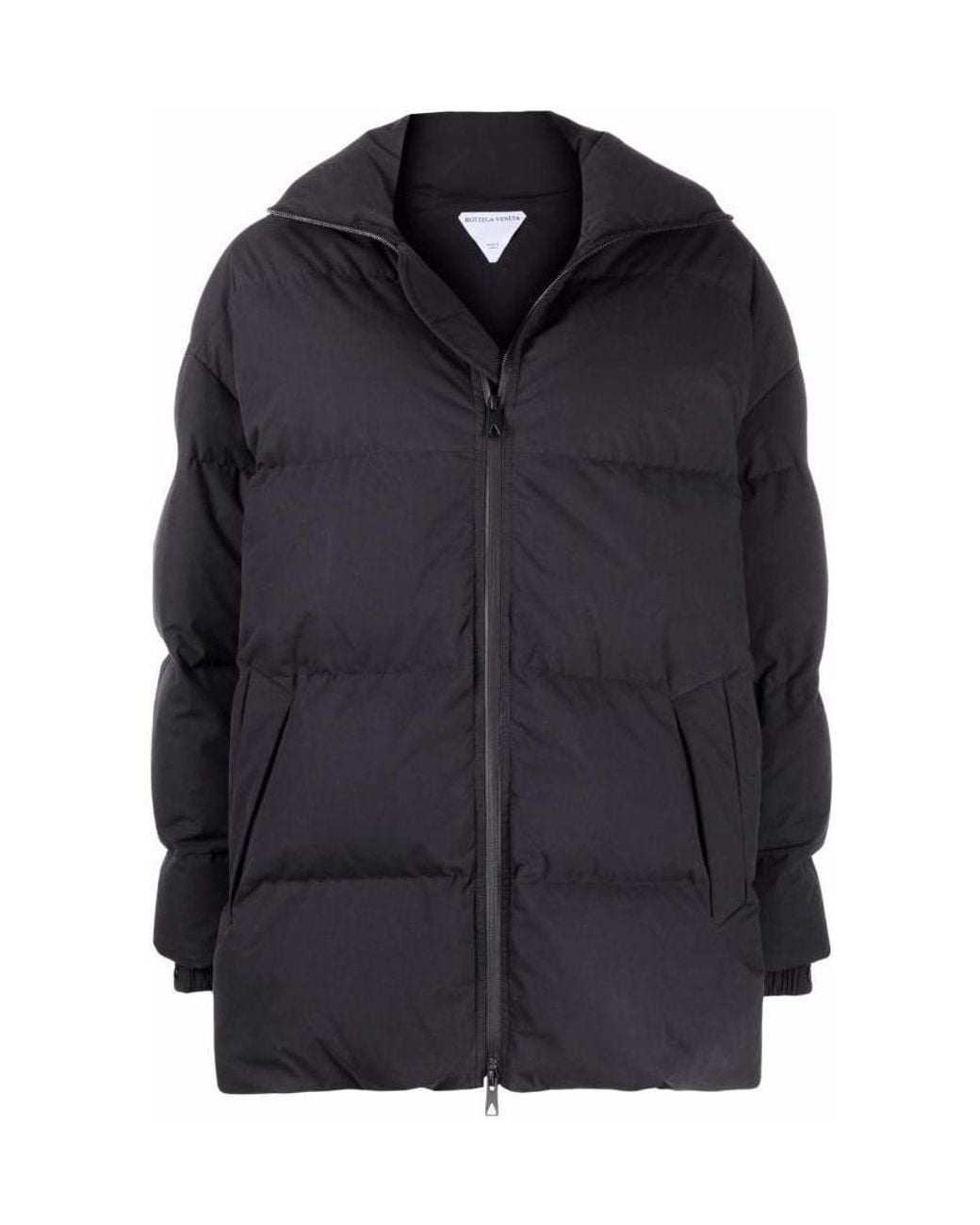 Bottega Veneta Black Padded High Neck Jacket