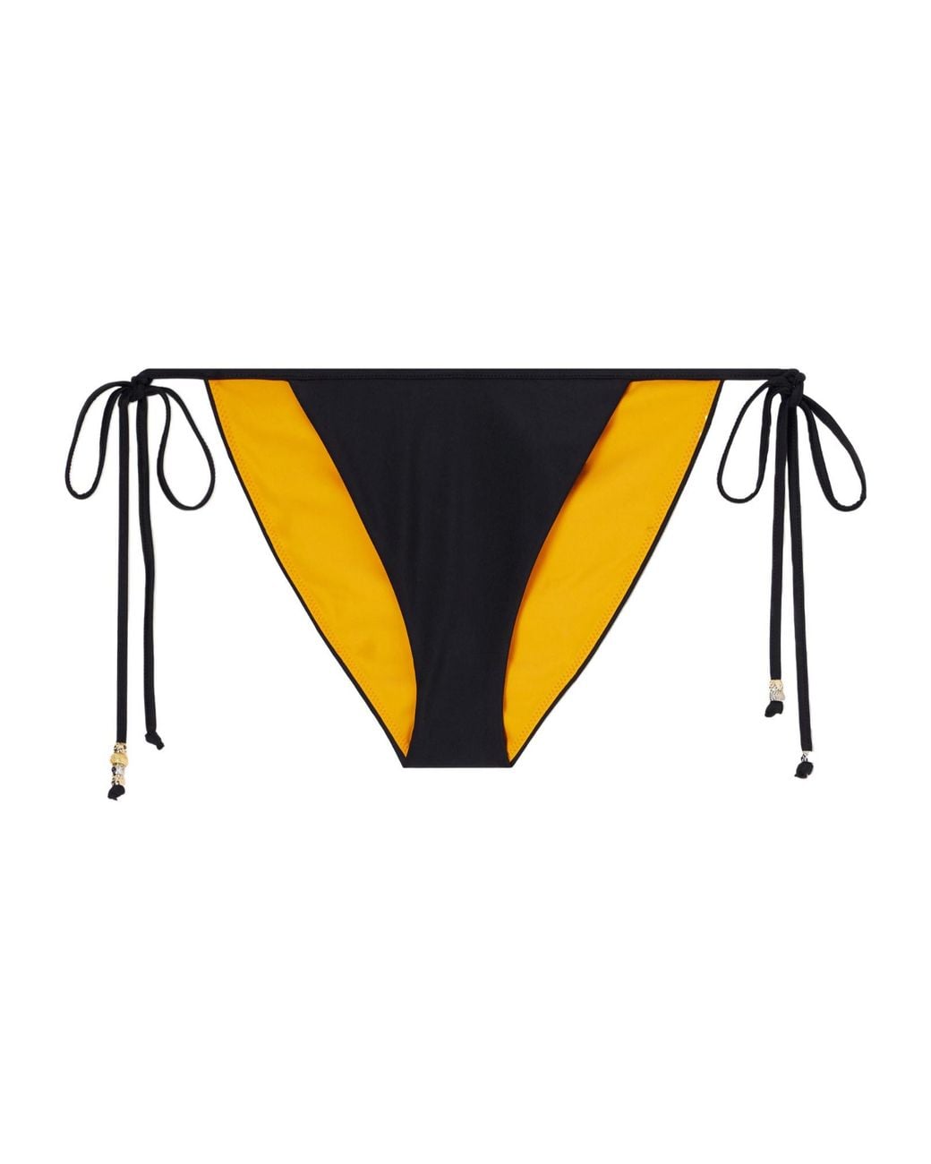 J.W. Anderson Yellow Beaded-Tie Bikini Bottoms