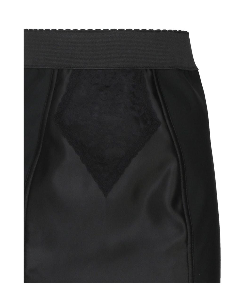 Dolce & Gabbana Black Corset-Style Skirt