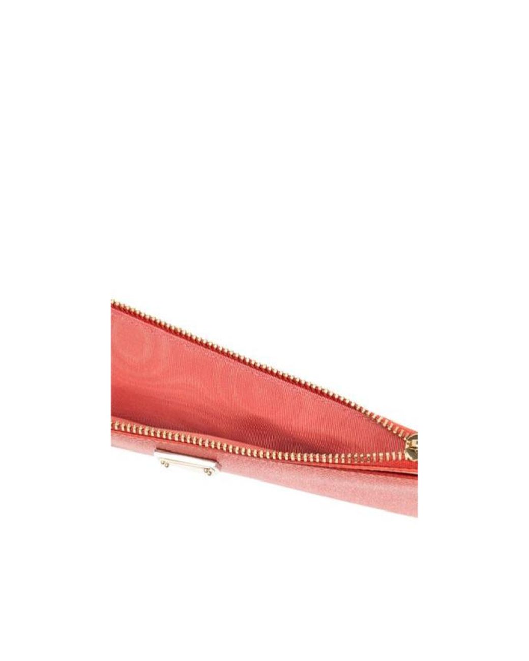 Dolce & Gabbana Red Logo Plaque Zipped Wallet