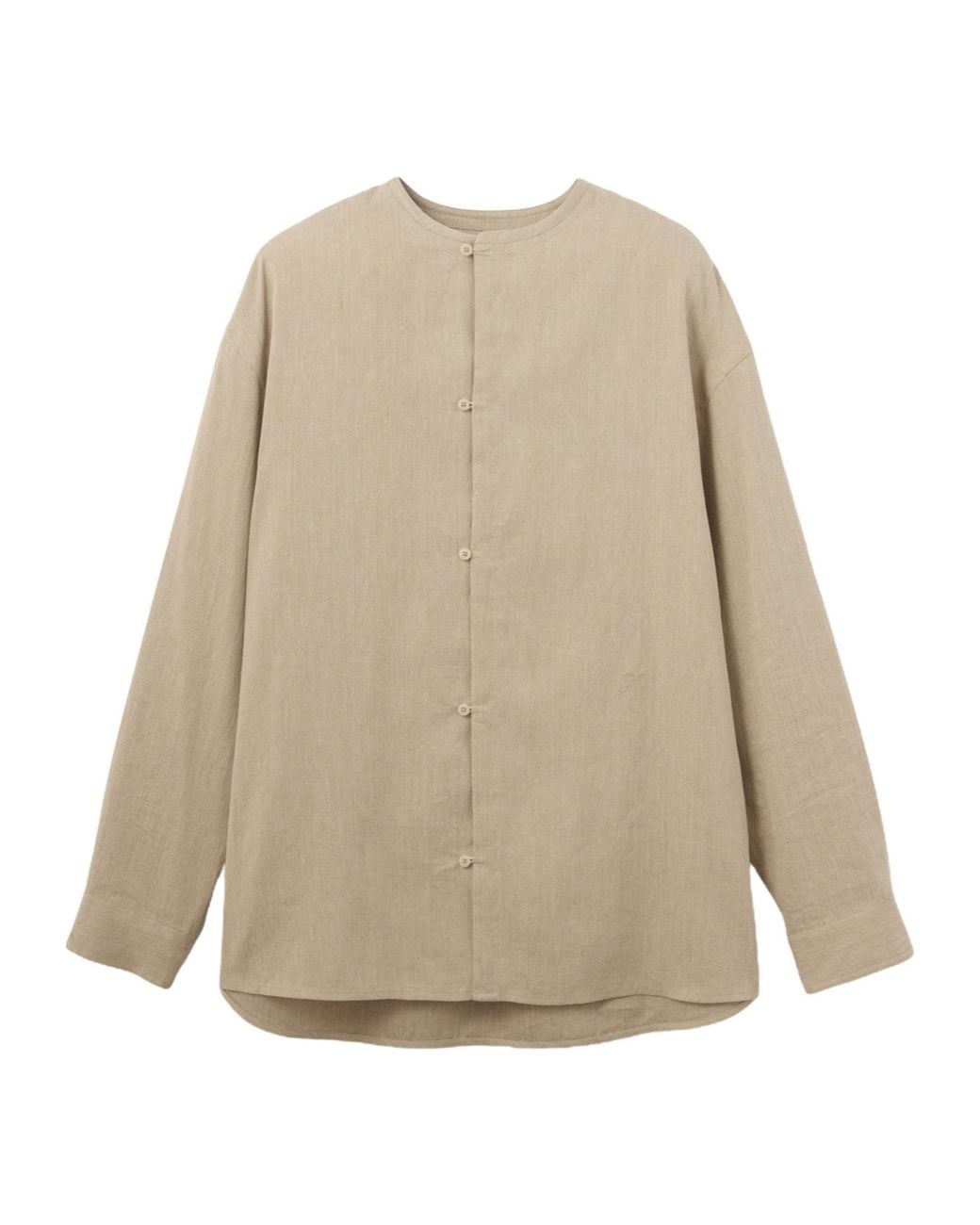 Jacquemus Natural The Pastro Long Sleeved Shirt for men