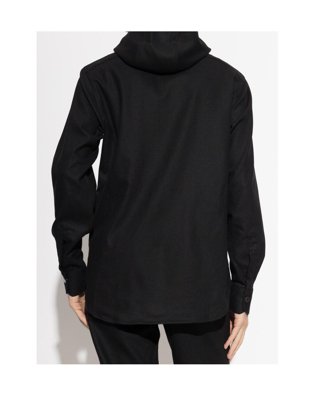 Kiton Black Long-Sleeved Shirt for men