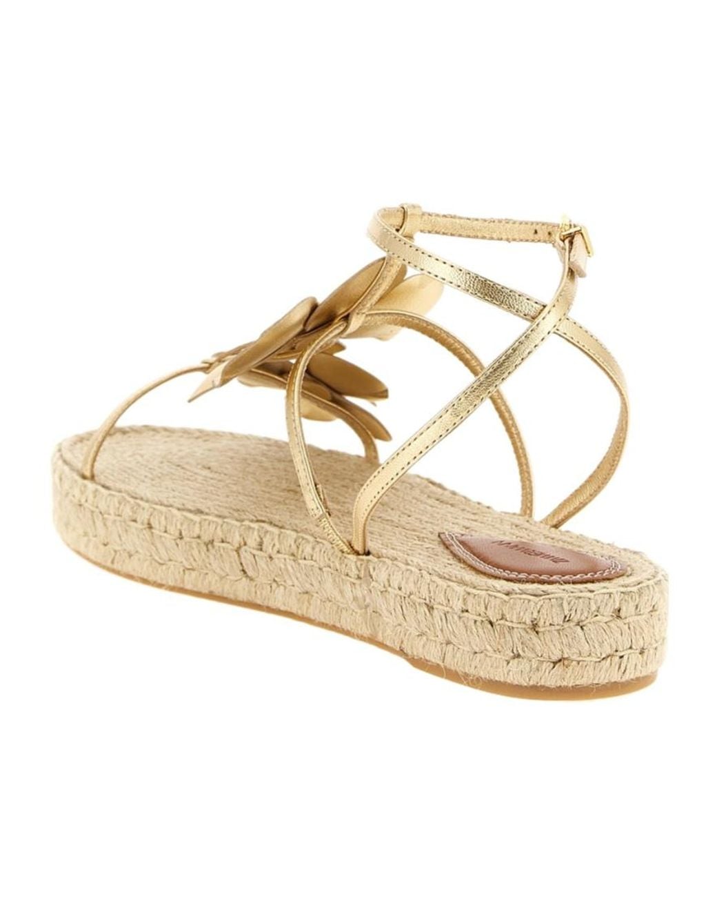 Zimmermann Metallic Orchid Ankle-Strap Sandals