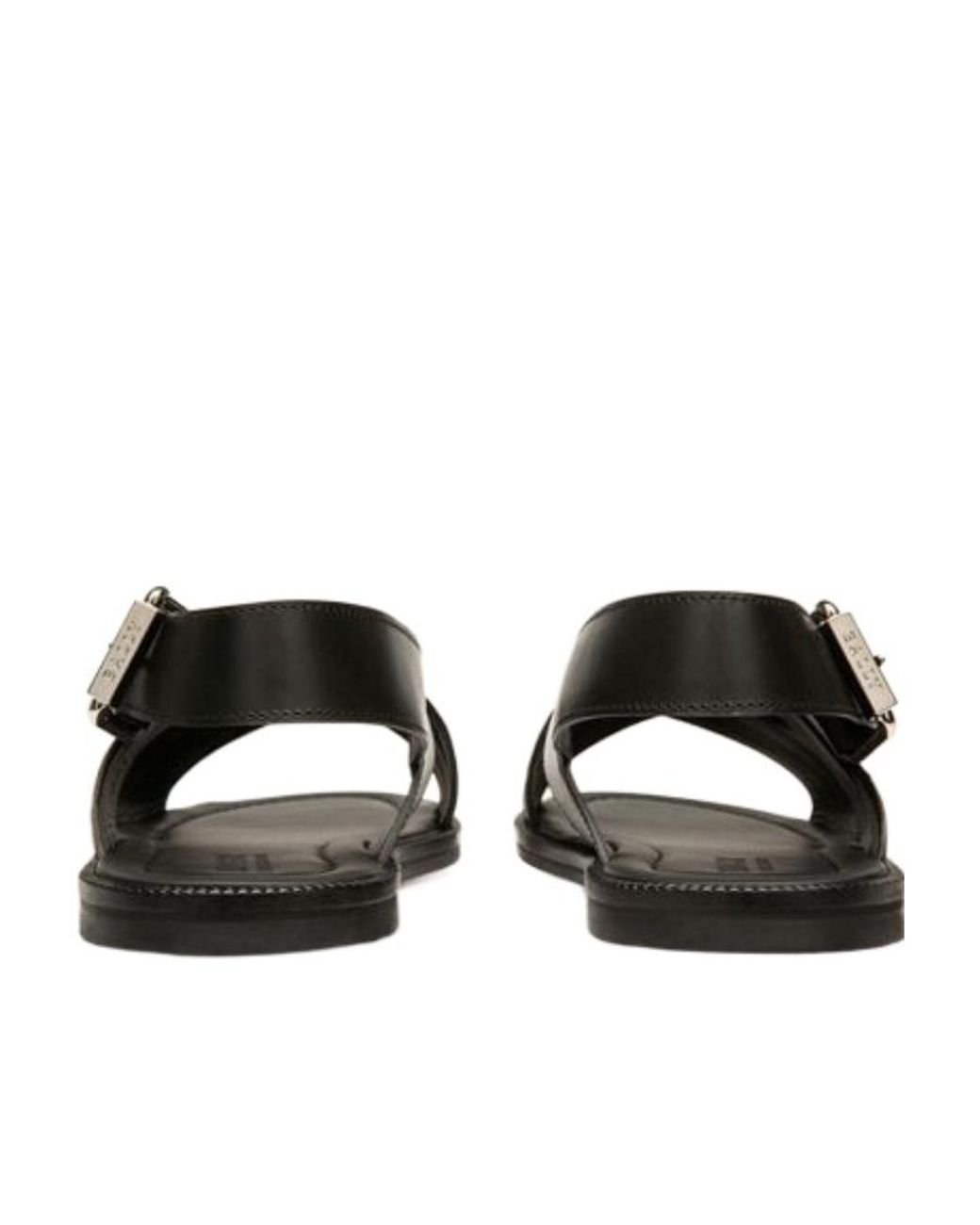 Bally Black Jamilo Crossover-Straps Leather Sandals for men