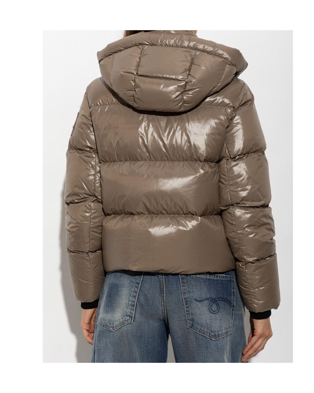 Moose Knuckles Brown Detachable Hooded Down Jacket