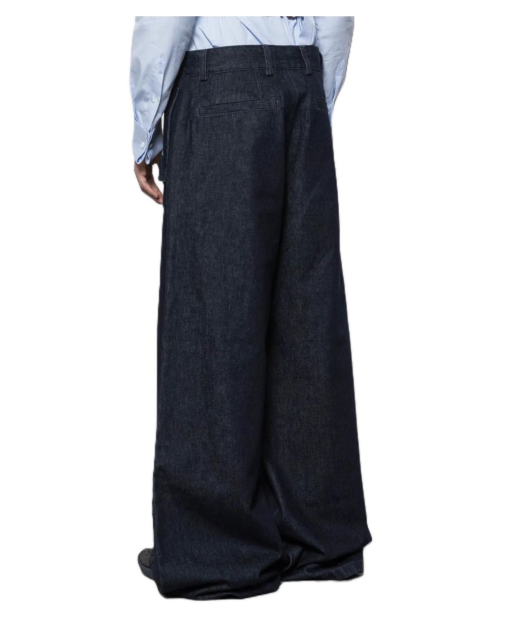 Dries Van Noten Blue Belt Loop Jeans for men