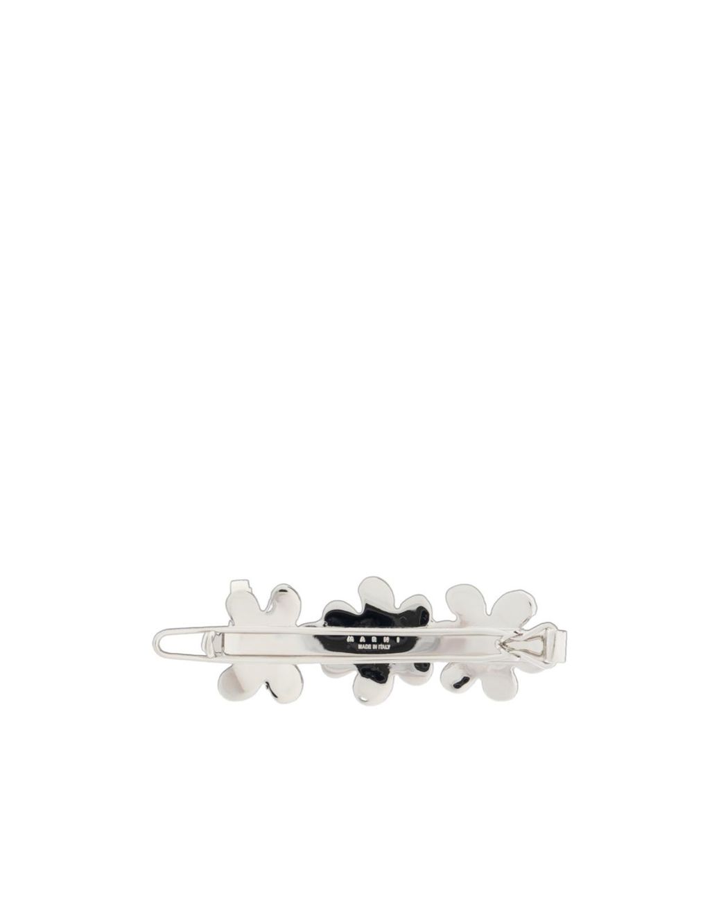 Marni Metallic Floral Embellished Hair Clip