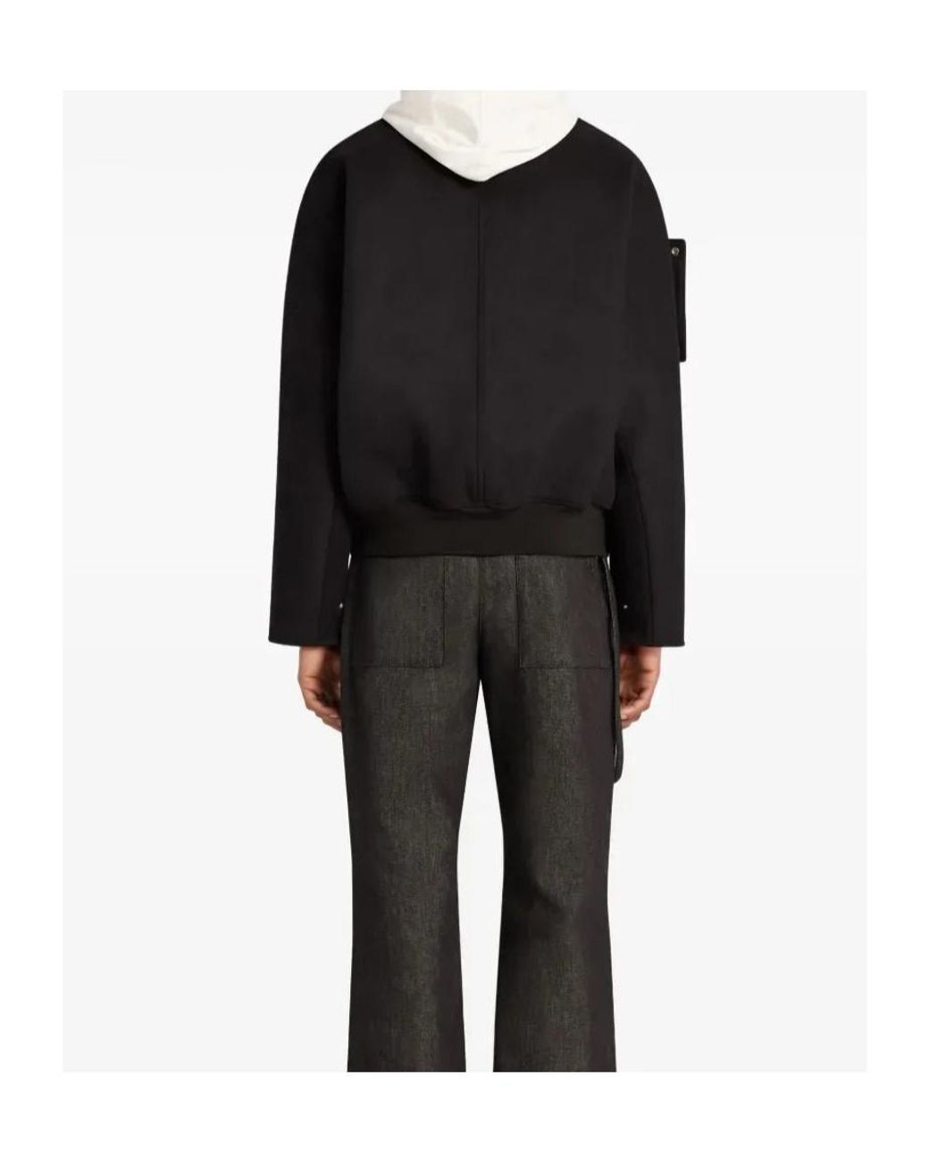 Courreges Black Courrèges Embroidered Bomber Jacket for men
