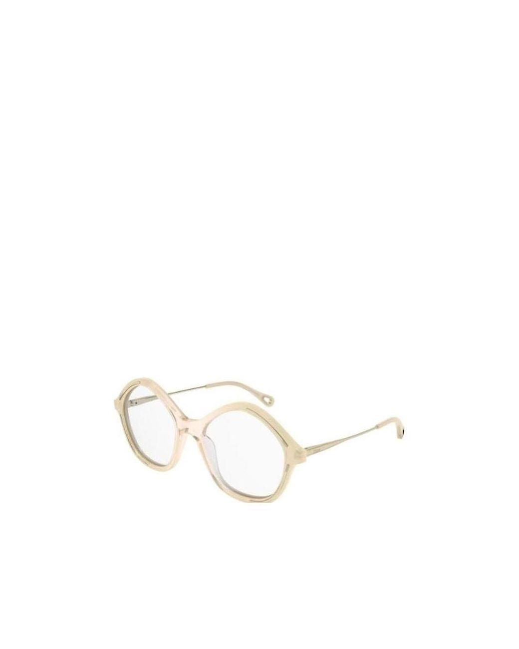 Chloé White Chloé Eyewear Round Frame Glasses