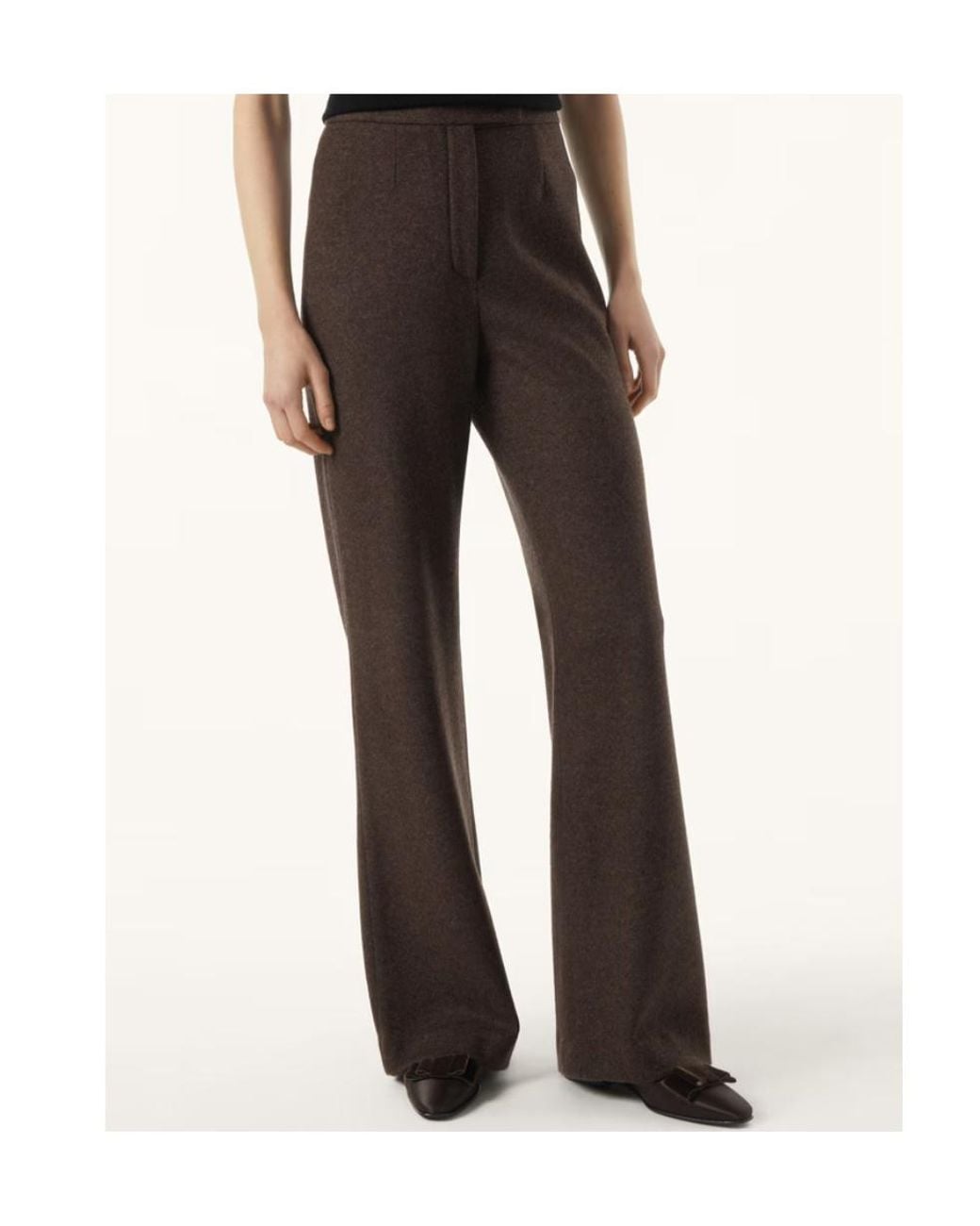 Loro Piana Brown Flared Trousers