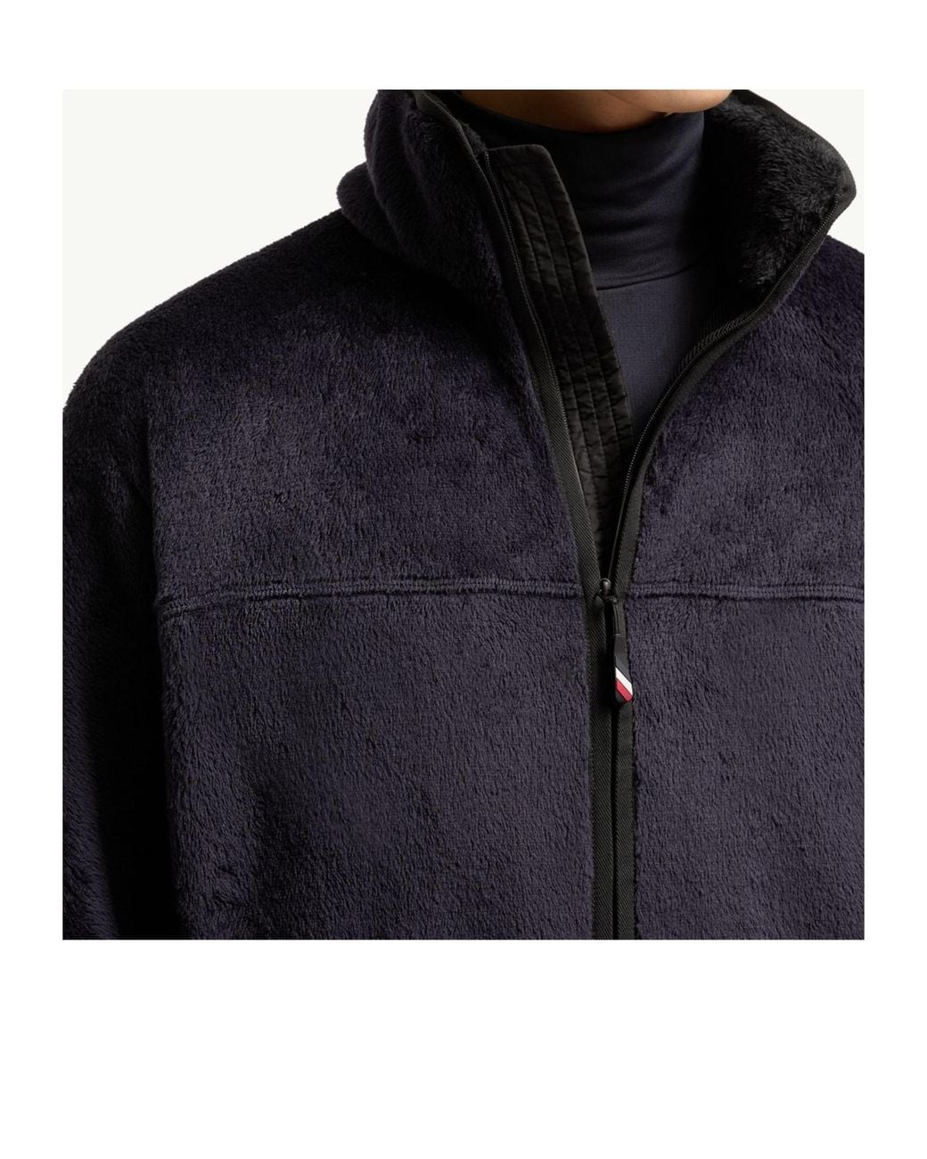 Moncler Blue Polartec Sweatshirt for men