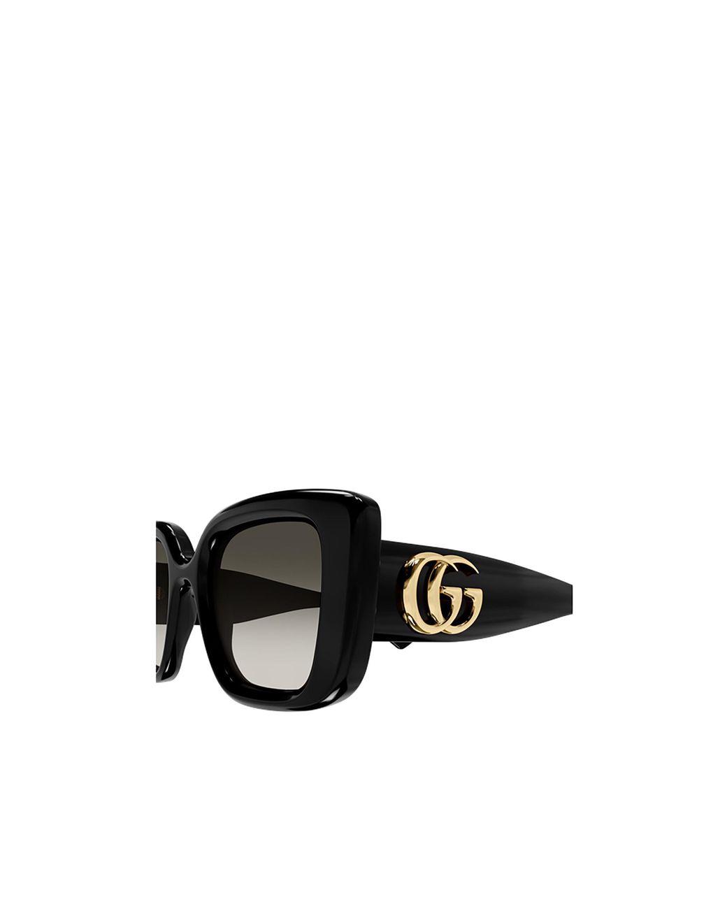 Gucci Black Eyewear Butterfly Frame Sunglasses