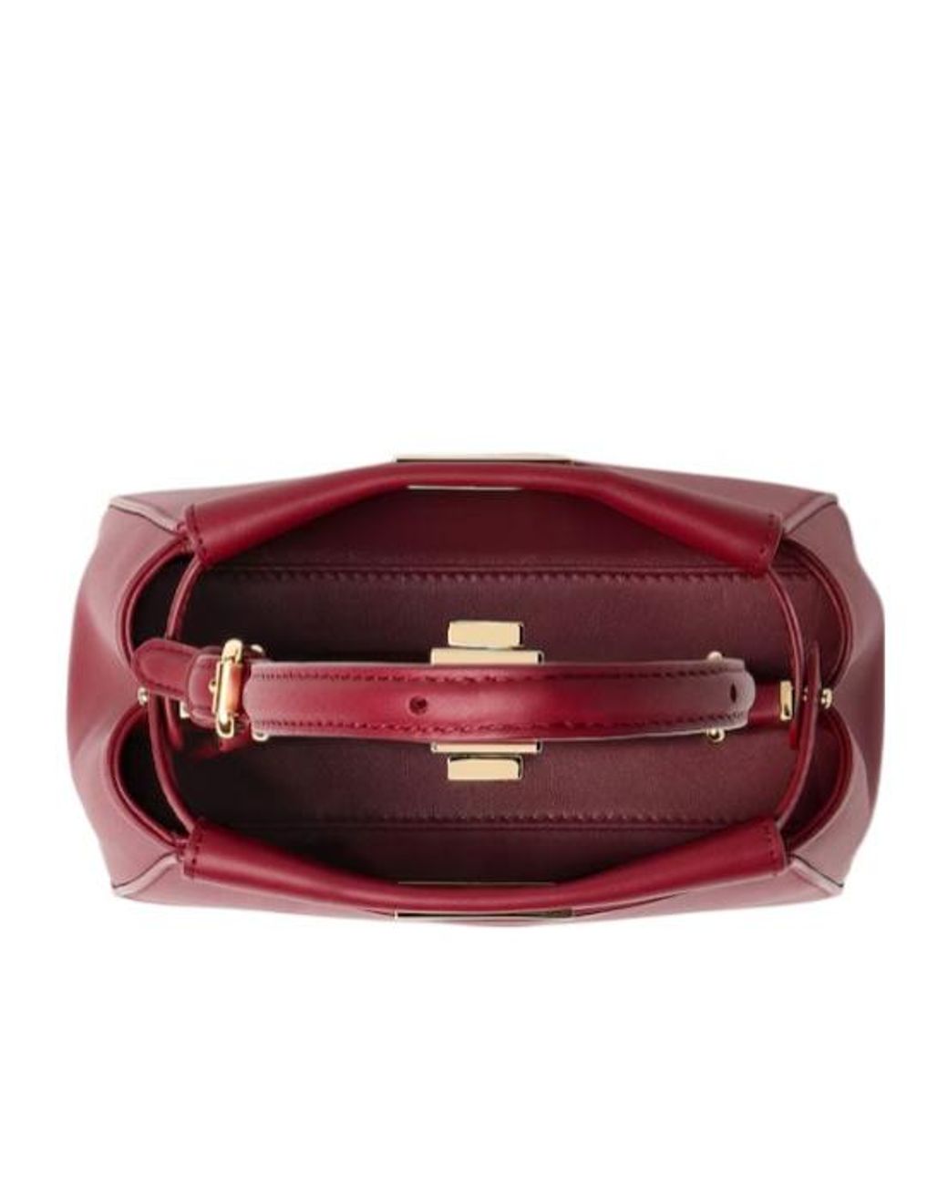 Fendi Red Dark Leather Bag