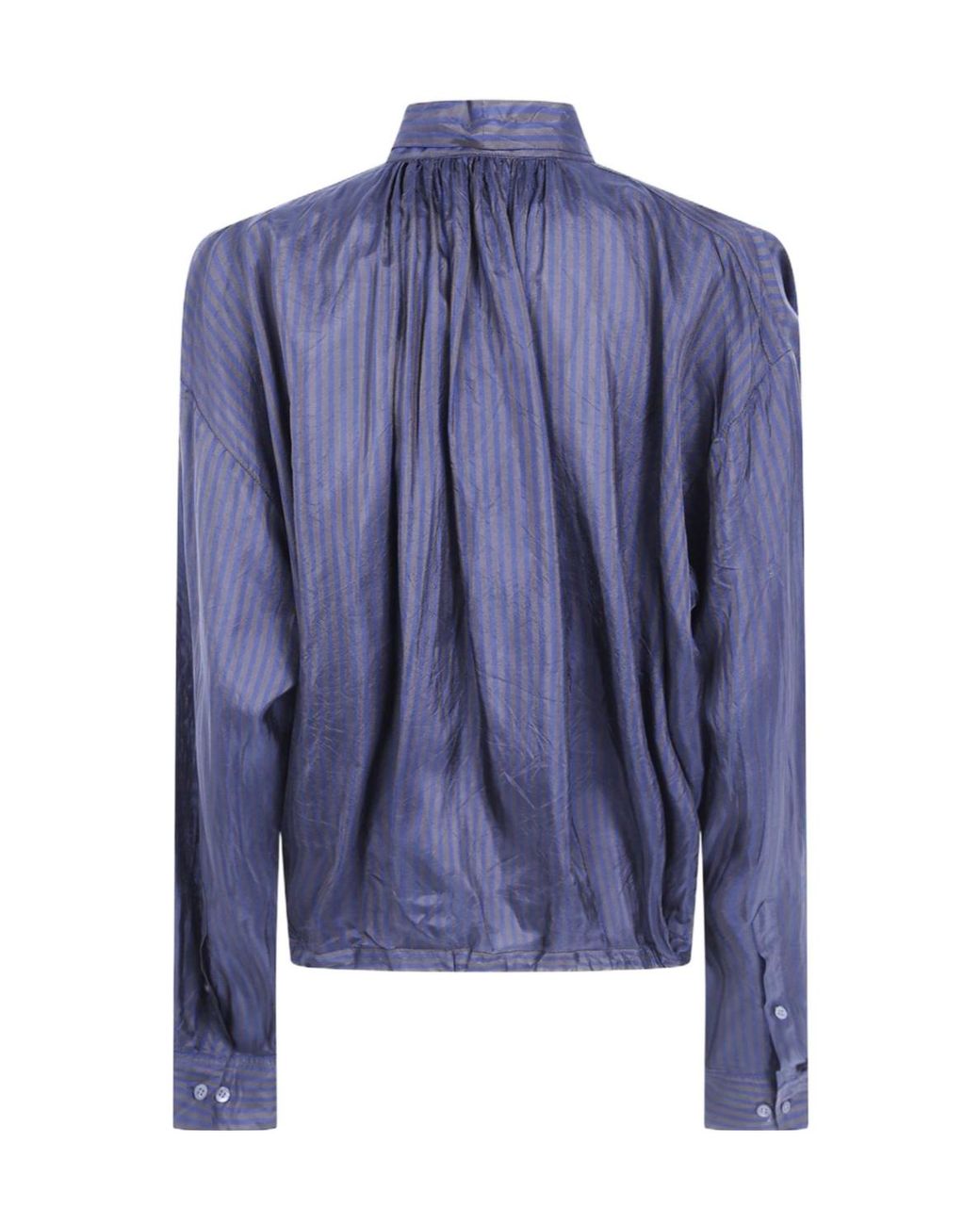 Dries Van Noten Blue Long-Sleeved Shirt