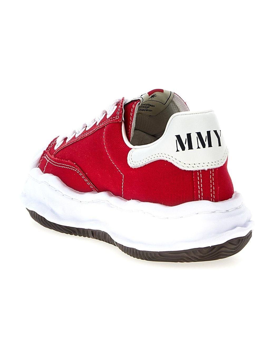 Maison Mihara Yasuhiro Red Blakey Lace-Up Sneakers for men