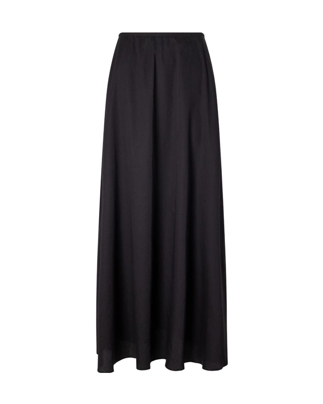 Leset Black Yoko Cotton Maxi Skirt