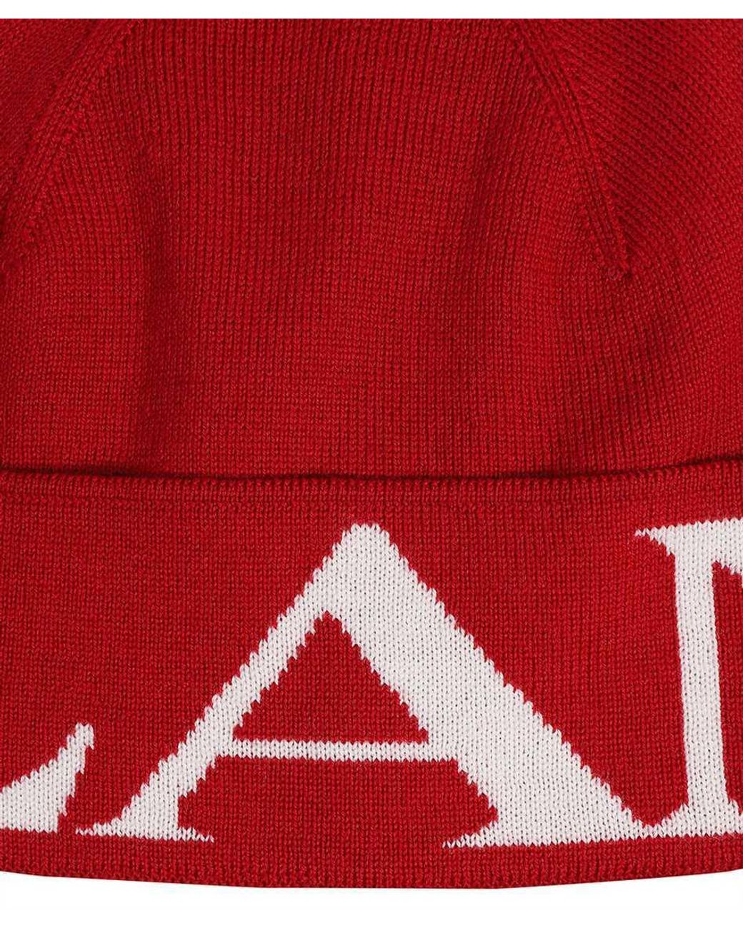 Lanvin Red No-Brimmed Urinal Hat