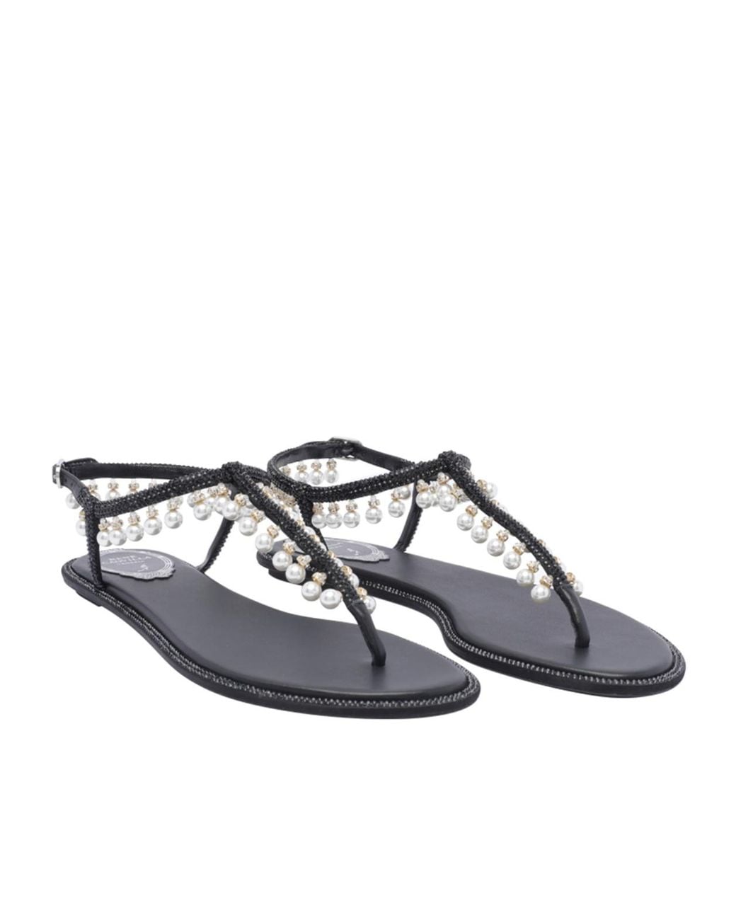 Rene Caovilla Brown René Caovilla Diana Embellished Sandals