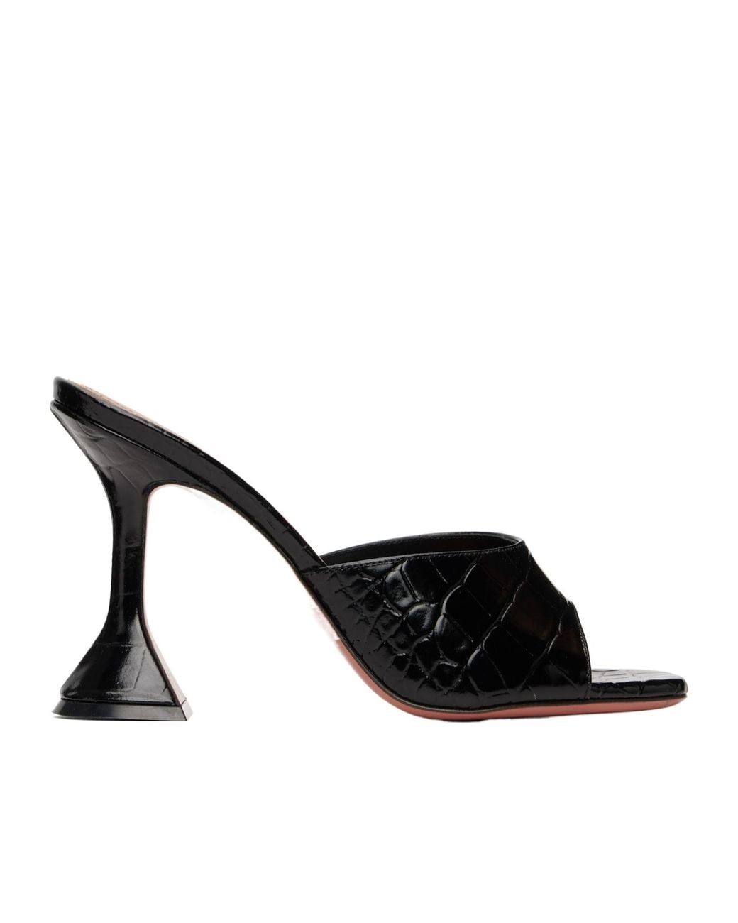 AMINA MUADDI Black Lupita 95 High-Heeled Sandals
